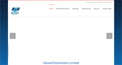 Desktop Screenshot of harwell-dosimeters.co.uk