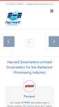 Mobile Screenshot of harwell-dosimeters.co.uk