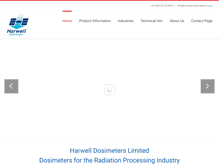 Tablet Screenshot of harwell-dosimeters.co.uk